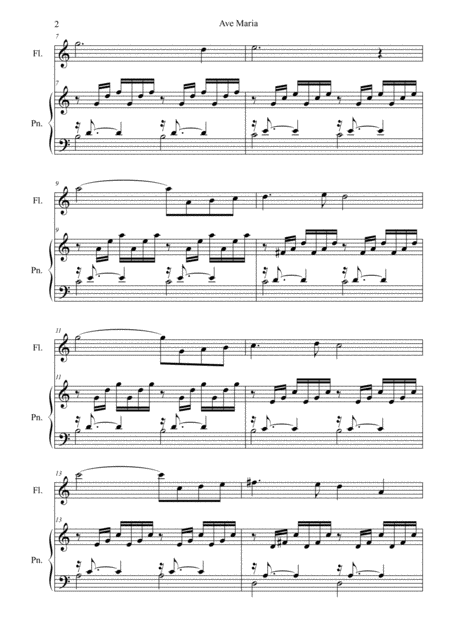 Ave Maria Flute Page 2