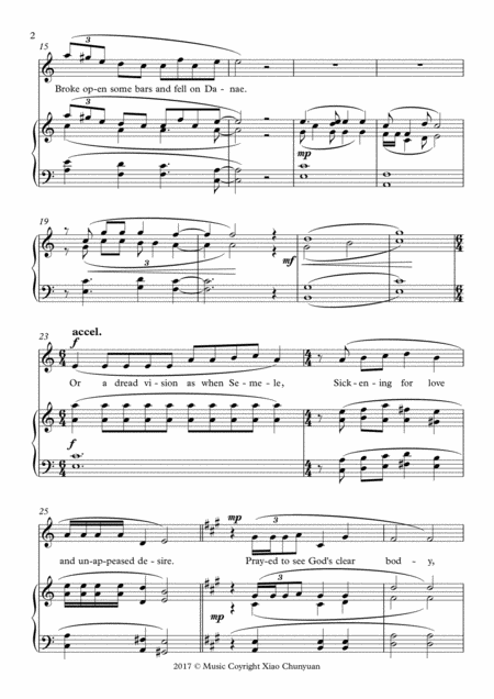 Ave Maria Plena Gratia In C Major Key For Soprano Or Tenor Solo With Piano Page 2