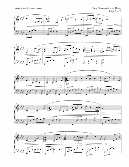 Ave Maria Schubert Version Page 2