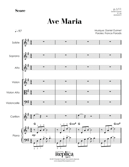 Ave Maria Score Page 2