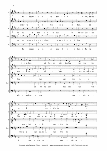 Ave Maria W Byrd For Satbarb Choir Page 2