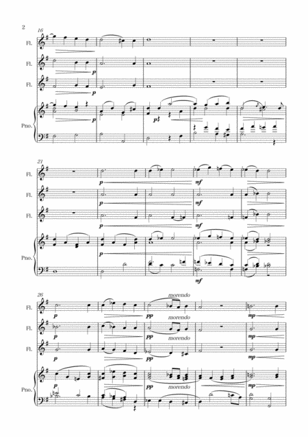 Ave Verum Corpus Wolfgang Amadeus Mozart Arrange Songs Trio Choir Into Works For Three Flute Page 2