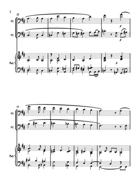 Away In A Manger Cello Duet With Optional Piano Accompaniment Page 2