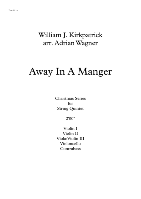 Away In A Manger String Quintet Arr Adrian Wagner Page 2