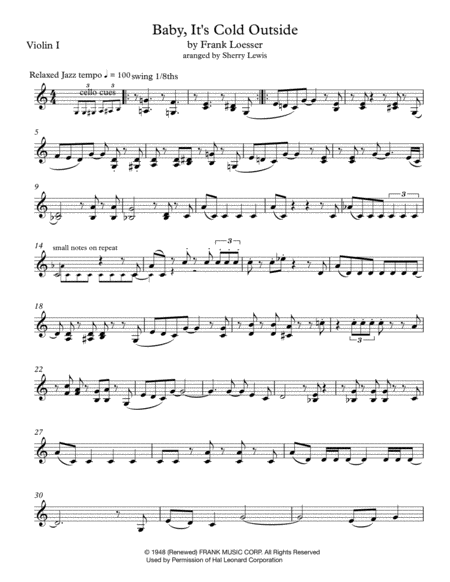 Baby Its Cold Outside String Trio For String Trio Page 2