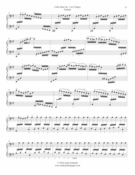 Bach Cello Suite No 1 In G Major Page 2