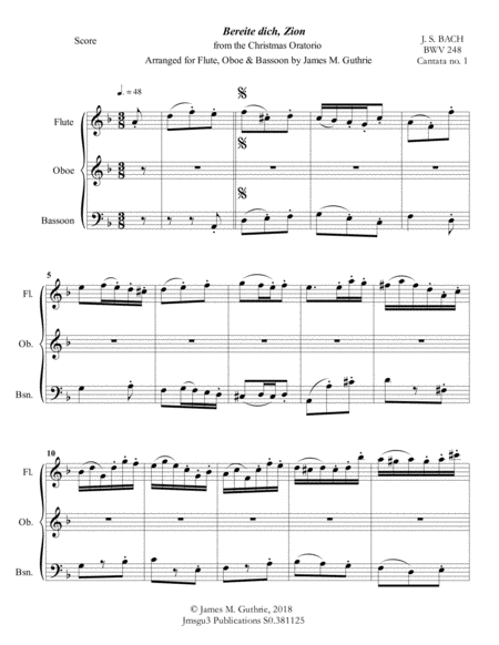 Bach Christmas Trio For Flute Oboe Bassoon Page 2