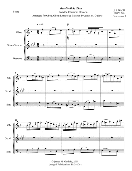 Bach Christmas Trio For Oboe Oboe D Amore Bassoon Page 2