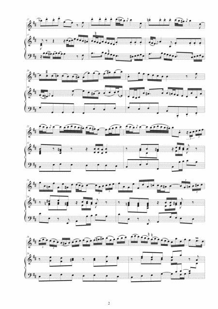 Bach Flute Sonata No 1 In B Minor Bwv 1030 For Flute And Cembalo Or Piano Page 2