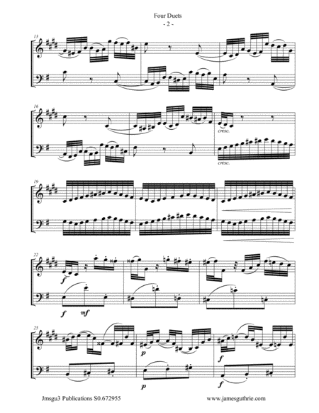 Bach Four Duets For Alto Clarinet Cello Page 2