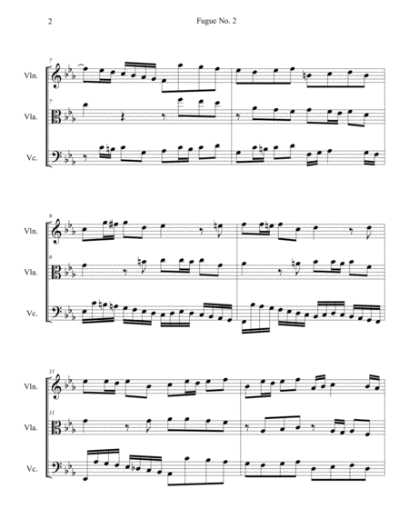 Bach Fugue No 2 In C Minor Bwv 847 Page 2