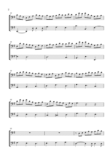 Bach Jesu Joy Of Mans Desiring For 2 Bassoons Page 2