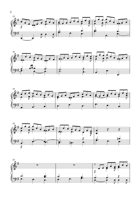 Bach Jesu Joy Of Mans Desiring Piano Solo Page 2