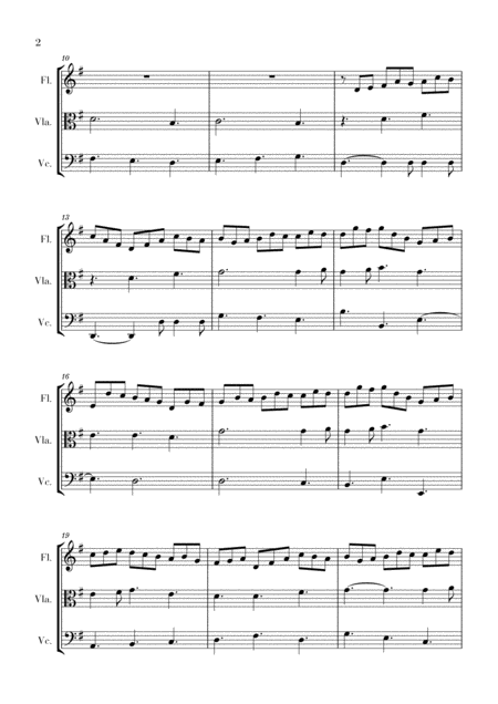 Bach Jesus Bleibet Meine Freude For Flute Viola And Cello Page 2