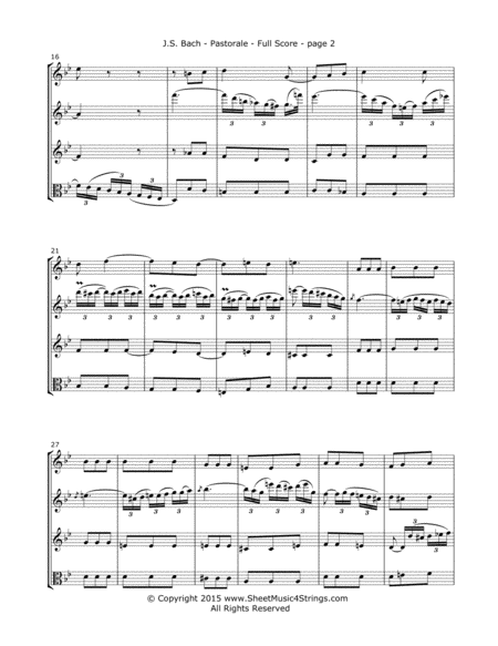 Bach Js Pastorale In F For Three Violins And Viola Page 2