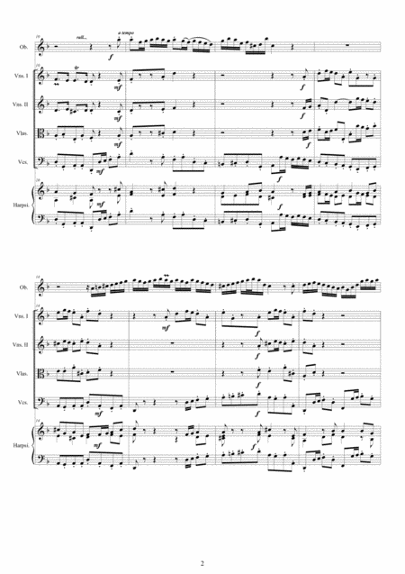 Bach Oboe Concerto In D Minor Bwv1059 For Oboe Strings And Continuo Page 2