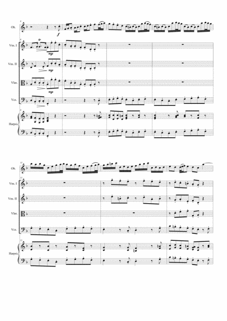 Bach Oboe Concerto In F Major Bwv1053 For Oboe Strings And Continuo Score And Parts Page 2