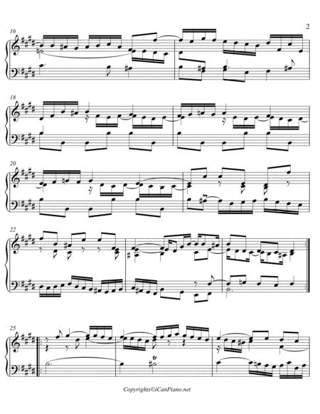 Bach Prelude No 9 Bwv 878 Well Tempered Clavier Book Ii Page 2