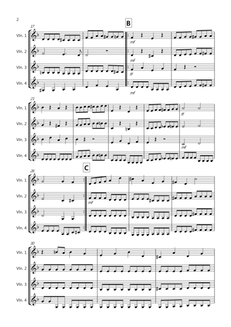 Bach Rocks For Violin Quartet Page 2