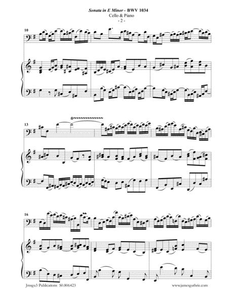 Bach Sonata Bwv 1034 For Cello Piano Page 2