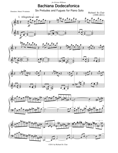 Bachiana Dodecafonica 6 Preludes And Fugues For Solo Piano Page 2