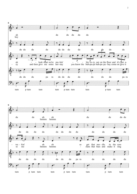 Back It Up For A Cappella Ssatb Choir Page 2