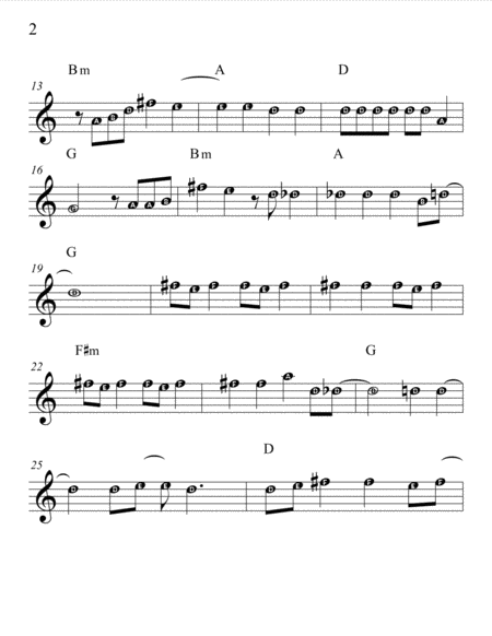 Back To December Easy To Ready Alphabetized Notes With Chords Page 2