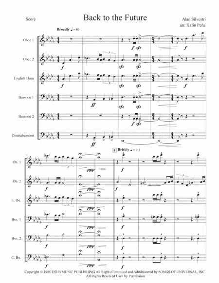 Back To The Future Alan Silvestri Double Reed Sextet Arr Kalin Pea Page 2