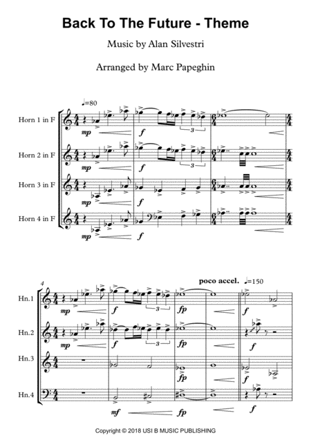 Back To The Future French Horn Quartet Page 2