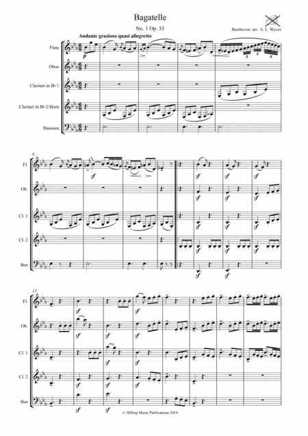 Bagatelle Op 33 No 1 Arr Wind Quintet Page 2