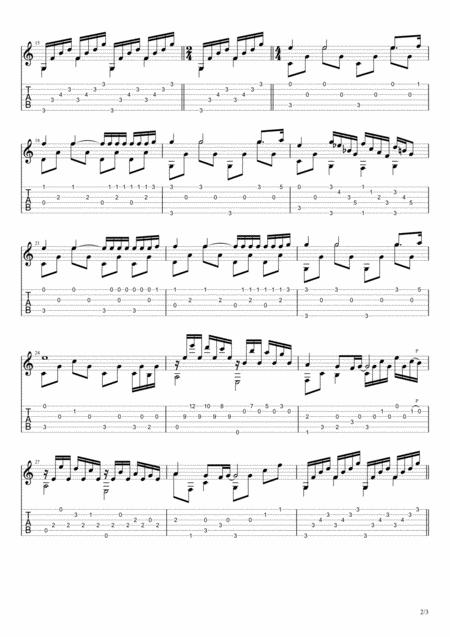 Ballad Pour Adeline Classical Guitar Page 2