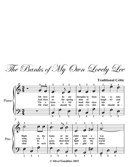 Banks Of My Own Lovely Lee Easiest Piano Sheet Music Page 2