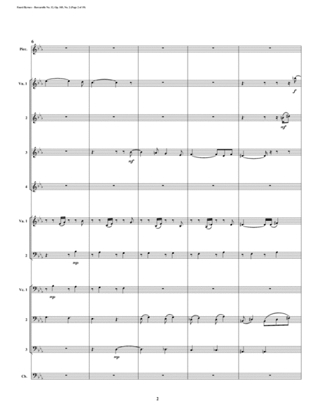 Barcarolle 12 Op 105 No 2 By Gabriel Faur String Orchestra Picc Page 2