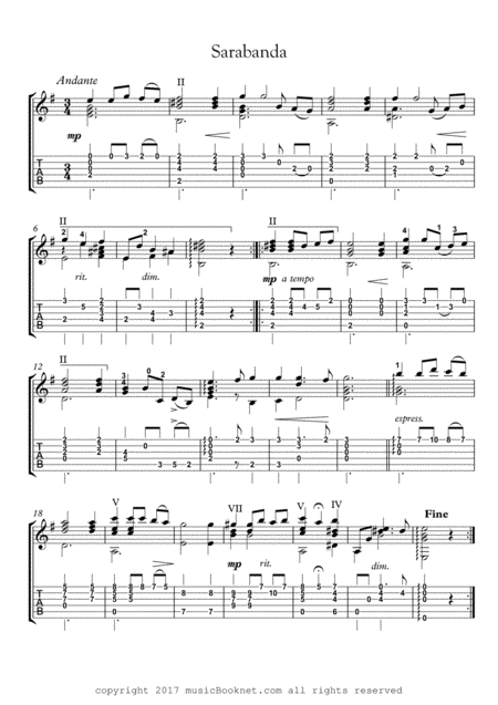 Baroque Guitar Suite 2 Page 2