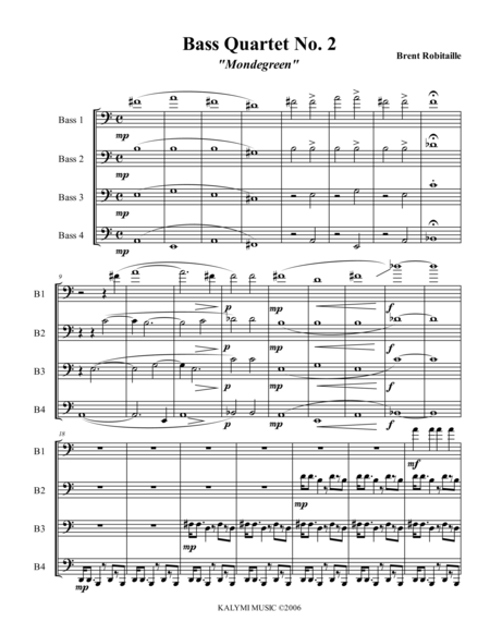 Bass Quartet No 2 Mondegreen Page 2