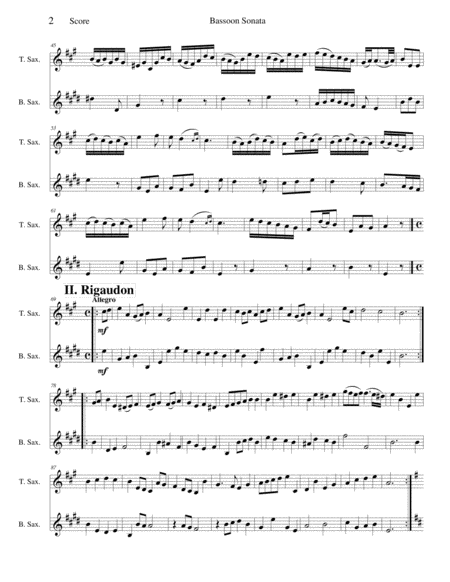 Bassoon Sonata Opus 40 Page 2