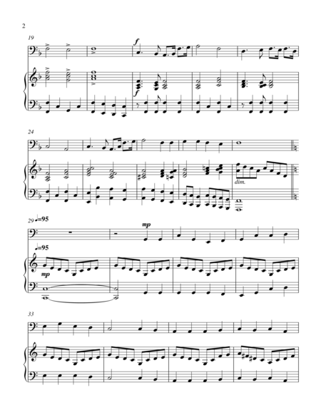 Battle Hymn Of The Republic Bass C Instrument Solo Page 2