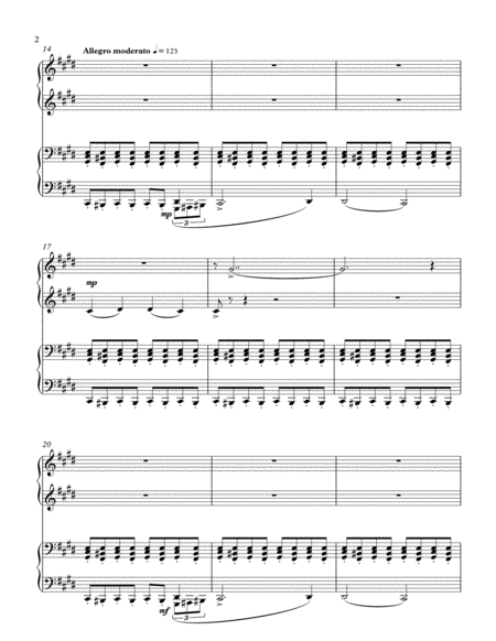 Battle On The Ice For Piano 4 Hands Page 2