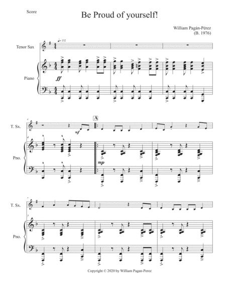 Be Proud Of Yourself For Tenor Saxophone And Piano Page 2