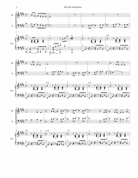 Be Still And Know Duet For Violin And Cello Page 2