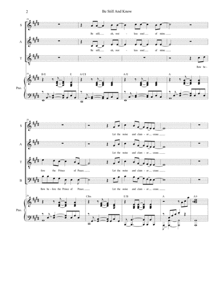 Be Still And Know For Satb Page 2