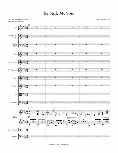 Be Still My Soul Full Score Orchestra Page 2