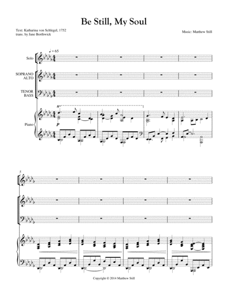 Be Still My Soul Vocal Accompaniment Page 2