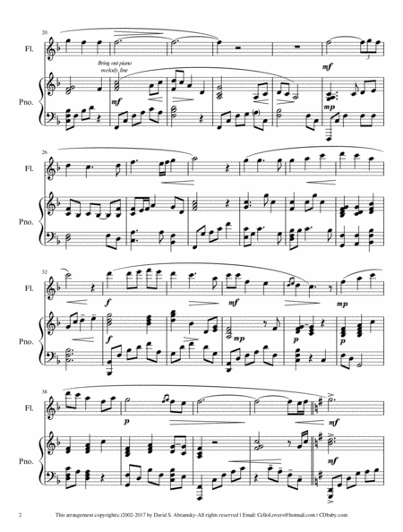 Be Thou My Vision Arr For Flute And Piano Page 2
