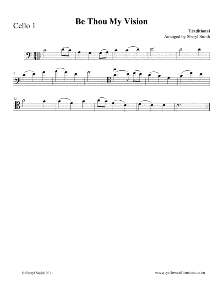 Be Thou My Vision Arranged For Four Cellos Cello Quartet Page 2