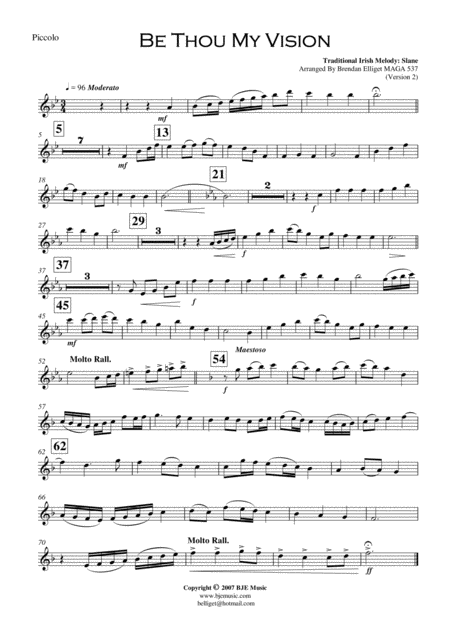 Be Thou My Vision Concert Band Page 2