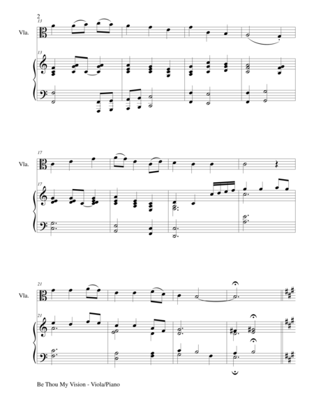 Be Thou My Vision Duet Viola And Piano Score And Parts Page 2