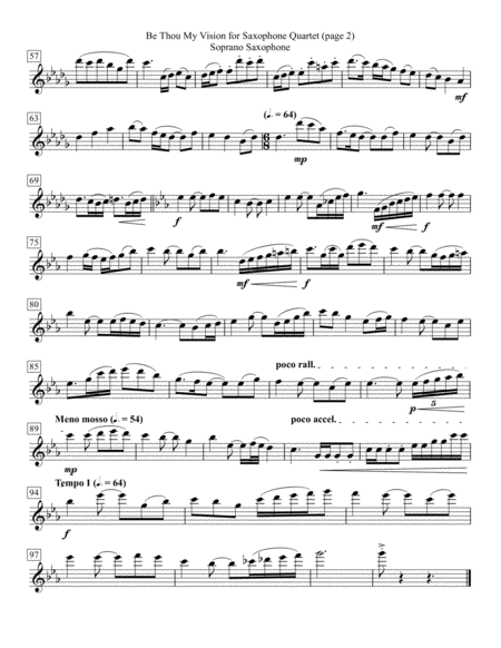 Be Thou My Vision For Saxophone Quartet Page 2