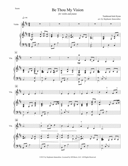 Be Thou My Vision For Violin And Piano Page 2