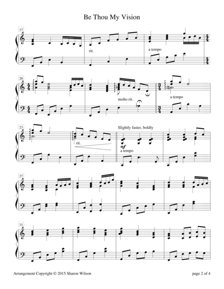 Be Thou My Vision Piano Solo Page 2